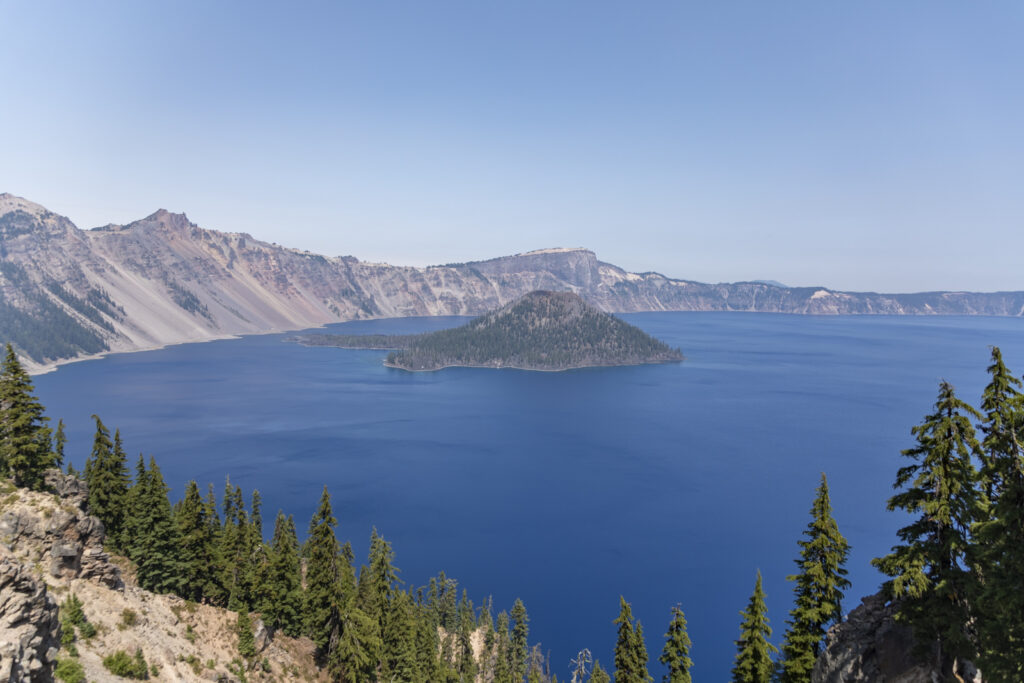 Wide angle view of Crater Lake